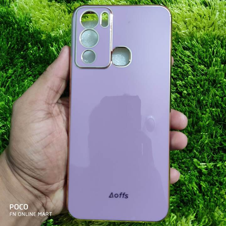 Metalic%20Case%20for%20Infinix%20Hot%2012i,%20X665B,%20X665%20Shining%20Soft%20Silicone%20Back%20Cover%20-%20Image%202