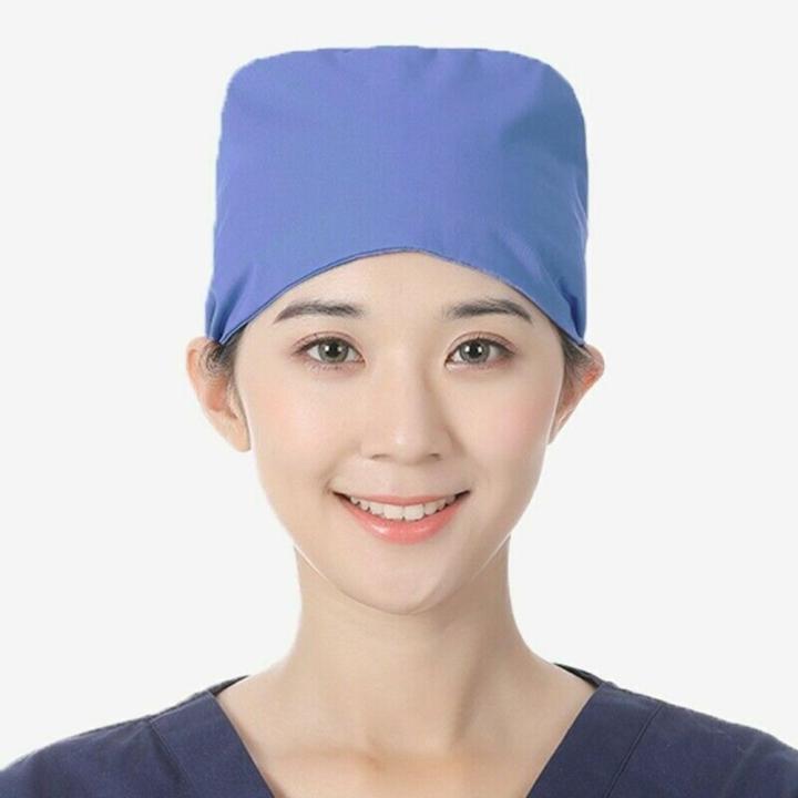 Service%20industry%20cap%20Cotton%20surgical%20scrub%20cap%20Breathable%20Sweat-absorbent%20material%20Solid%20color%20cap%20Unisex%20surgery%20cap%20Solid%20-%20Image%207
