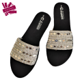 Stoned Slides Slippers Sandals For Women. 