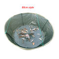 Portable Folded Fishing Net, Crab Drop Fish Network with Rope, Hand Casting Cage Mesh Trap for Minnows,Lobster,Crawfish, Shrimp.