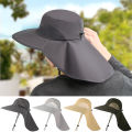 1Pc Outdoor Summer Sun Hats UV Protection Hunting Fisherman Hat Quick Drying Neck Protection Visor Cap. 