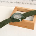 【The hottest this year】 Men's Fashion Swiss Nylon Woven Strap Watch Gemiu wi watch Sea, Land and Air Movement Army Style Watch. 