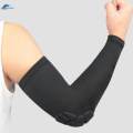 1 Piece Padded Arm Sleeve, Compression Arm Sleeve w/ Elbow Pad for Football, Volleyball,.