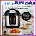Miyako 5 Liter Electric Pressure Cooker EPC-502 With 8 Cooking Setup.