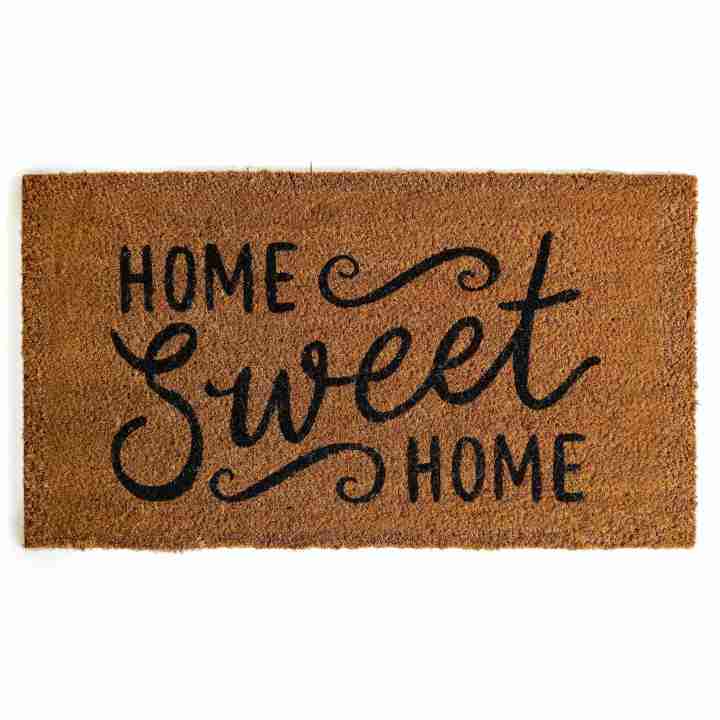 Coir Welcome Mats for Front Door Door Mat with Non- Backing D