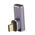90 Degree Type C Magnetic Adapter, USB C Magnetic Right Angle Adapter PD 140W Fast Charging 40Gbps 8K 180 Degree Reversible for USB C Port Device. 