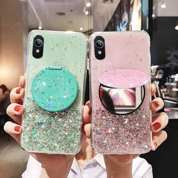 Phone%20case%20VIVO%20Y90%20Shiny%20Ring%20Case%20Glitter%20Soft%20Transparent%20Makeup%20Mirror%20Cases%20For%20VIVO%20Y90%20Back%20Cover%20Stars%20Moon%20Girls%20-%20Image%202