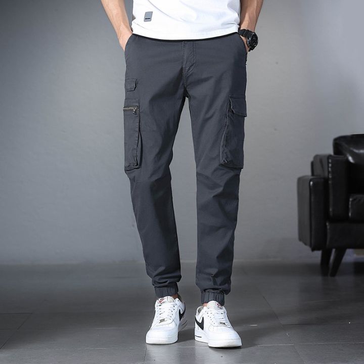 Summer%20Men's%20Lightweight%20Cargo%20Pants%20Drawstring%20Slim%20Fit%20Cargo%20Pants%20With%20Zipper%20Pockets%20Outdoor%20Hiking%20Military%20Trousers%20Male%20-%20Image%206