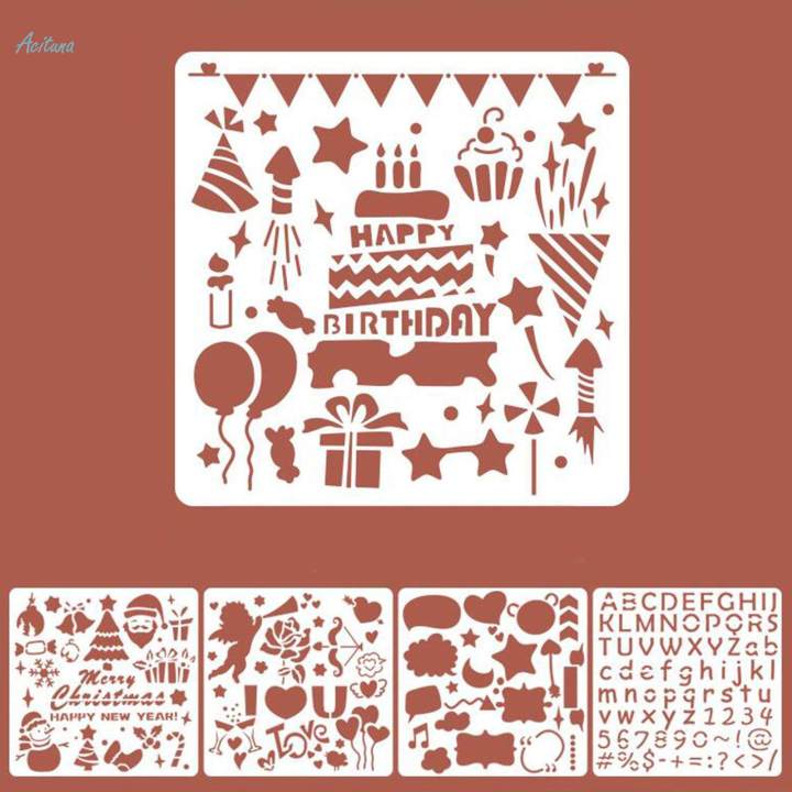Craft%20Stencils%20Reusable%20Graffiti%20Template%20for%20Scrapbook%20Craft%20Projects%20Stamp%20-%20Image%206