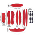 1Set Universal Bike/Motorcycle Helmet Inner Padding Kit Lining Sponge Pad Set ANLAN.