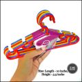 6Pcs/Set Portable Children Clothes Hanger Toddler Baby Coat Plastic Hangers Hook for Kids Clothing Organizer B03E. 