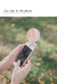 Mini Fan Clip On Creative Adjustable Travel Fan Mini with Wristlet Clip Fans Personal Handheld Fans ABS (Acrylonitrile Butadiene Styrene) Plastic. 