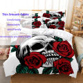 Red Rose Bedding Set Quilt Duvet Cover Comforter Pillow Case 3D HD Double Full King Twin Single 3PCS 2PCS Bedroom Flower.