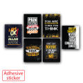 6 pcs motivational quotes sticker for wall decoration best room decoration sticker for wall decor. 