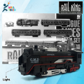Rail King - Intelligent Classical Express Train Track Playset Toy for Children - Fun and Educational Car Toy for Hours of Entertainment.