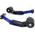 Motorcycle Universal Handlebar Break and Clutch Liver Protector Guard blue colour. 