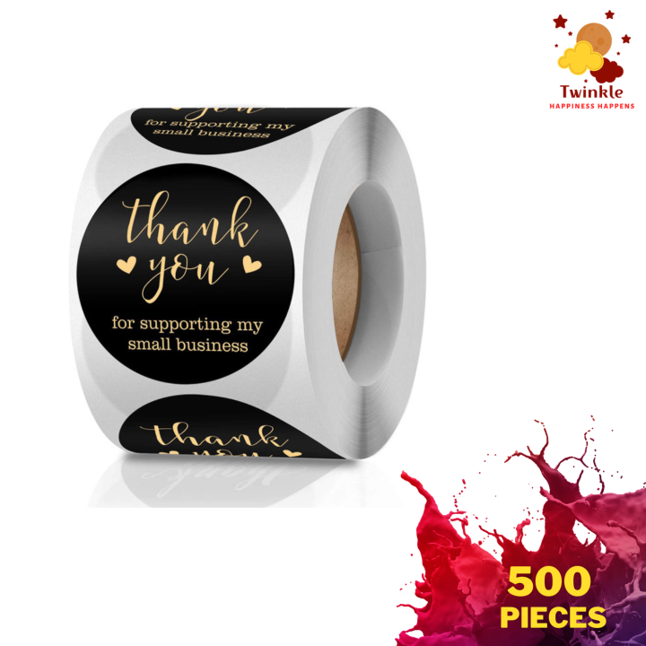 500%20pieces%201%20Inch/%201.5%20Inch/%202%20Inch%20Black%20Thank%20You%20Order%20Stickers%20Decorative%20Thank%20You%20Label%20Sticker%20Stationery,%20Business%20Packaged,%20Gift%20Wrapped,%20Handmade%20and%20Food%20Sticker%20-%20Image%208