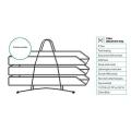 3-Tier Metal Desk Organizer with Mesh Trays  Lightweight Design with Rubber Grips. 