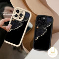 Golden Wave Black White Couple Phone Cover Compatible for IPhone 8 7Plus XR 12 14 11 13 15 Pro Max 8 6 7 15 6S Plus X XS Max SE 2020 Angel Eyes Soft Case. 