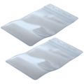100 Pcs Clear Plastic Vertical Name Tag Badge ID Card Holders. 