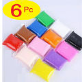6 pcs Super Crystal Muds Clay Dough And Funny Slime For Kids And Child (Any Color). 
