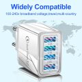 4 Ports USB Charger Quick Charge 3.0 4.0 QC 3.0 For Xiaomi iPhone 14 13 Samsung Tablet Mobile Plug Fast Charging Charger Adapter.