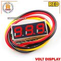 LED Display Mini 0.28 inch DC 0 -100V Digital Voltmeter 100V Volt Panel Indicator Monitor Voltage Meter-1PCS - Compact Digital Voltmeter -Red. 