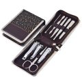 9 Pcs Carbon Steel Nail Clippers Set Professional Scissors Suit With Box Trimmer Grooming Manicure Cutter Kits For Nail Tools - Pedicure Set. 