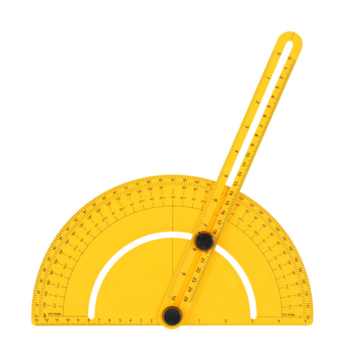 Plastic%20Protractor%20Angle%20Finder%20Measure%20Ruler%20Goniometer%20Articulating%20Arms%20Template%20Tool%20for%20Handymen%20Builders%20Craftsmen%20180%20Degree%2025cm%20Rule%20Gauge%20Inch%20Metric%20-%20Image%202