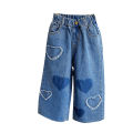 Girls casual children's jeans spring and autumn new foreign style little girl autumn clothes loose trousers TQ293.