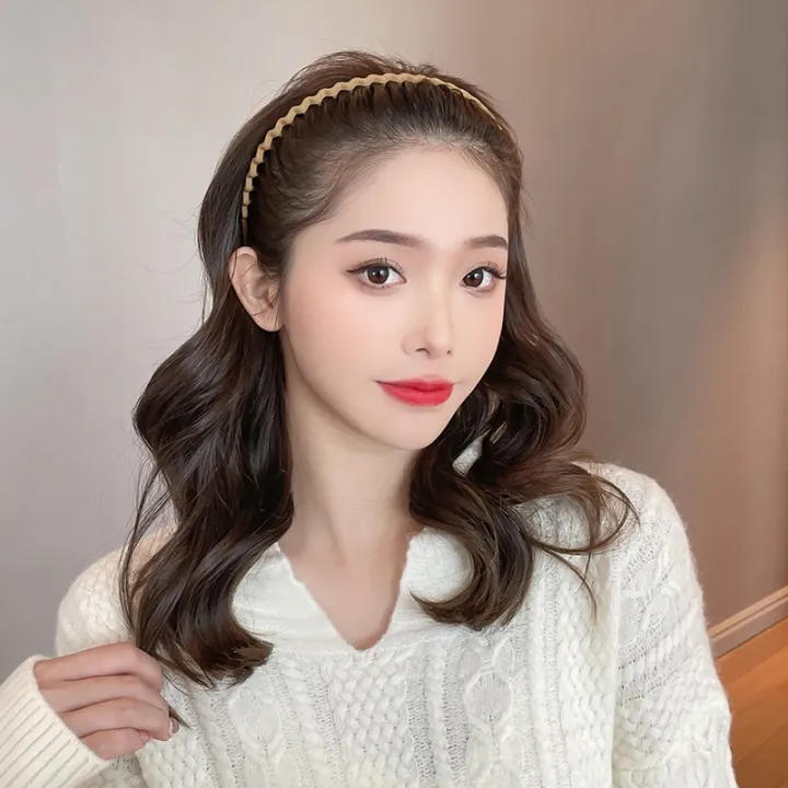 Women%20Solid%20Color%20Simple%20Headbands%20-%20%20Girls%20Elegant%20%20Korean%20Non-slip%20Elastic%20Hair%20Hoop%20-%20Ladies%20Face%20Washing%20Makeup%20Hairbands%20-%20Image%202