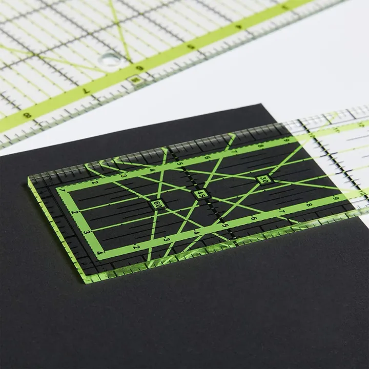 ARELENE%206%20PCS%20Quilting%20Ruler%20Square%20Acrylic%20Quilting%20Ruler%20Fabric%20Cutting%20Ruler%20Transparent%20Marker%20Acrylic%20Ironing%20Ruler%20-%20Image%205