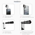 APEXEL APL-JS36XJJ04 HD 36X Metal Single-tube Telescope Telephoto Lens Optic Phone Camera Lens Monocular - black. 