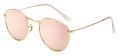 【beauty code store】SHAUNA Classic Women Pink Reflective Sunglasses Retro Clear Red UV400.