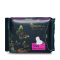 Queen Plus Sanitary Napkin - Wings system - Ultra Thin - 100% Cotton - Single Pack - 10 Pads. 