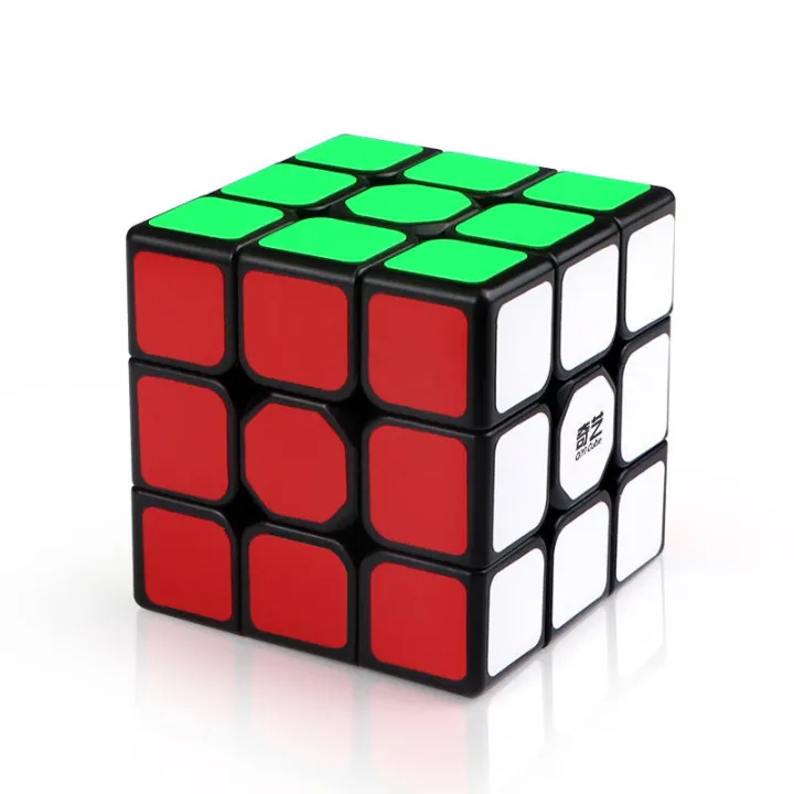 QiYi%203x3%20Black%20Speed%20cube%20Magic%20Puzzle%20Toy%20for%20Kids%20&%20Adults%20Magic%20Speedy%20Stress%20Buster%20Brainstorming%20Puzzles%20Cube%20(Multicolor)%20-%20Image%204