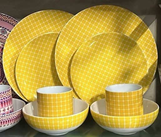 24 Pieces Ariane Dinner Set YELLOW Design