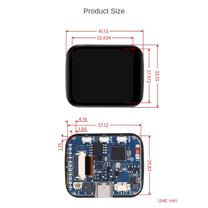 ESP32-S3%20Touch%20LCD%20display%20Microcontroller%20Development%20Board%20-%20Image%202