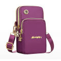 New Mobile Phone Crossbody Bags for Women Fashion Women Shoulder Bag Cell Phone Pouch With Headphone Plug 3 Layer Wallet.