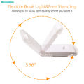 【Factory-direct】 LED USB Rechargeable Book Light Brightness Adjustable Eye Protection Clip Book Light Portable Bookmark Read Light. 