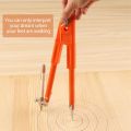 Carpenter Precision Pencil Compasses Large Diameter Adjustable Dividers Marking And Scribing Compass For Woodworking.