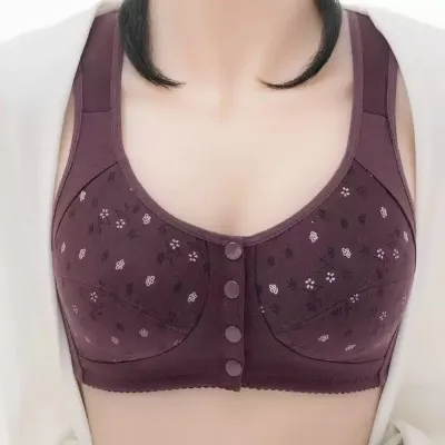 Printed%20Maternity%20Bra%20Front%20Button%20Silk%20Bra%20Comfortable%20Bra%20Ladies'%20Undergarments%20-%20Image%203
