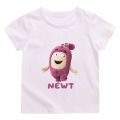 Oddbods NEWT Pink Children Cute T-shirt 100% Cotton Casual Summer O-neck Tee-shirt Kawaii Cartoon Boys and Girls Tshirts Funny. 