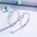 2pcs antler couple ring fashion simple personality net red valentine gift commemorative men and women ring.
