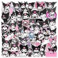 50/100pcs Kawaii My Melody Kuromi Hello Kitty Stickers for Kids Girls DIY Laptop Phone Diary Cute Cartoon Sanrio Sticker Decals.