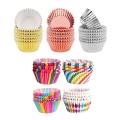 300 pcs Foil Cupcake Liners Muffin Paper Cases Baking Cups & 400 pcs Oil proof paper Cupcake Baking Paper Cups - Photo Color. 