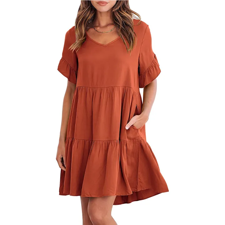 2024%20Amazon's%20new%20women's%20cross-border%20European%20and%20American%20summer%20casual%20V-neck%20babydoll%20three-layer%20pleated%20dress%20-%20Image%206
