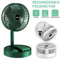 Rechargeable Portable Folding Fan Mini Desktop Air Fan 3 In 1 Camping Portable Battery Fan 3 Speeds, Camping, Outdoor and Office, 6.5-Inch Small Desktop Fan High B-attery Life By Exotic Wholesale Mart. 