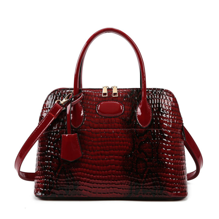 New handbag, crocodile pattern women's bag, high-value, high-quality, versatile, fashionable, shoulder bag, high-end light luxury crossbody bag women
