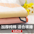 Summer washed cotton bed sheet single piece simple solid color small fresh 1.2 meters 1.5 student dormitory single double quilt. 